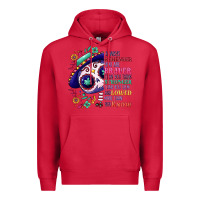 Cardinal You are braver than you think sugar skull Premium Hoodie - NancyCooperArtShop
