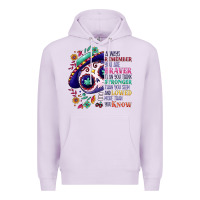 Lilac You are braver than you think sugar skull Premium Hoodie - NancyCooperArtShop