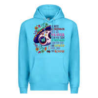 Ocean Blue You are braver than you think sugar skull Premium Hoodie - NancyCooperArtShop