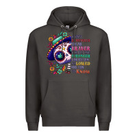 Smoke You are braver than you think sugar skull Premium Hoodie - NancyCooperArtShop