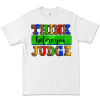 White think before you judge Premium Tee - AdoDesignShop