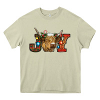 Mossy christmas joy cow Heavy Core Tee - RanaPortraitStore