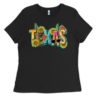 Black texas summer Ladies Tee - texasbilliewilder