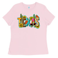 Bubblegum Pink texas summer Ladies Tee - texasbilliewilder