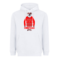 White Christmas Buldog Heavyweight Hoodie - Bettercallsaul