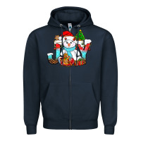 Navy joy christmas with snowman bbs Zipper Hoodie - BundleAndBundleShop