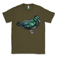 Army Green East İndie Duck Classic Tee - LillyAllenDesigns