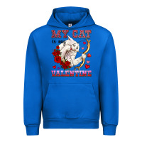 Cobalt my cat is my valentine Urban Hoodie - OliviaCreatesArt