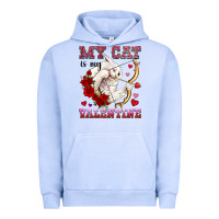 Pigment Grape Ice my cat is my valentine Urban Hoodie - OliviaCreatesArt