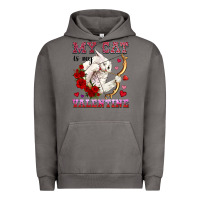 Pigment Tornado my cat is my valentine Urban Hoodie - OliviaCreatesArt