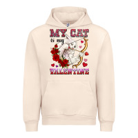 Sandshell my cat is my valentine Urban Hoodie - OliviaCreatesArt