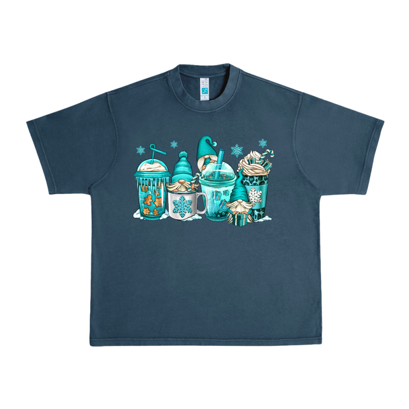 Winter Christmas Gnomes Coffee Cups Urban Heavy Tee by Jasminsmagicworld | Teevron