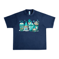 Navy winter christmas gnomes coffee cups Urban Heavy Tee - Jasminsmagicworld