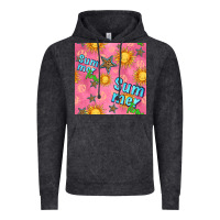 Vintage Black summer time of the sun seamless pattern Vintage Hoodie - BundleAndBundleShop