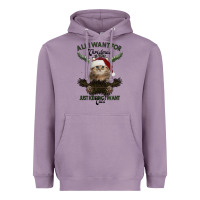 Lavender All I Want For Christmas Is You Just Kidding I Want Cats Heavyweight Hoodie - Bettercallsaul