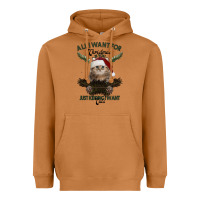 Meerkat All I Want For Christmas Is You Just Kidding I Want Cats Heavyweight Hoodie - Bettercallsaul