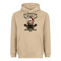 Mushroom All I Want For Christmas Is You Just Kidding I Want Cats Heavyweight Hoodie - Bettercallsaul
