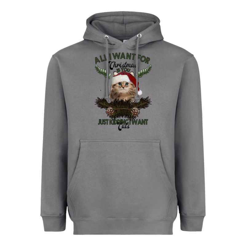 All I Want For Christmas Is You Just Kidding I Want Cats Heavyweight Hoodie by Bettercallsaul | Teevron