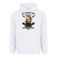 White All I Want For Christmas Is You Just Kidding I Want Cats Heavyweight Hoodie - Bettercallsaul