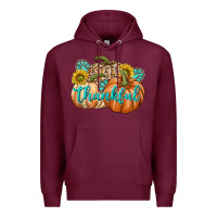 Burgundy Thankful Premium Hoodie - texasbilliewilder