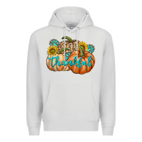 Dove Grey Thankful Premium Hoodie - texasbilliewilder