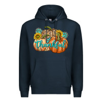 Navy Thankful Premium Hoodie - texasbilliewilder