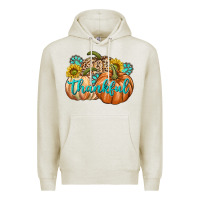 Oatmeal Heather Thankful Premium Hoodie - texasbilliewilder