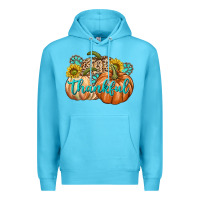 Ocean Blue Thankful Premium Hoodie - texasbilliewilder