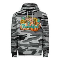 Slate Camo Thankful Premium Hoodie - texasbilliewilder