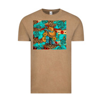 Vintage Coffee cowboy boots with turquoise and aztec Vintage Tee - Artiststas
