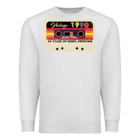 Oatmeal Heather vintage 1990 60th birthday cassette 30 years old 60 years Premium Sweatshirt - Bettercallsaul