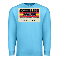 Ocean Blue vintage 1990 60th birthday cassette 30 years old 60 years Premium Sweatshirt - Bettercallsaul