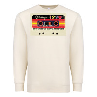 Sandshell vintage 1990 60th birthday cassette 30 years old 60 years Premium Sweatshirt - Bettercallsaul