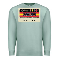 Seafoam vintage 1990 60th birthday cassette 30 years old 60 years Premium Sweatshirt - Bettercallsaul