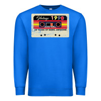 True Royal vintage 1990 60th birthday cassette 30 years old 60 years Premium Sweatshirt - Bettercallsaul
