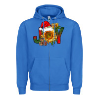 True Royal joy christmas with sunflower bbs Zipper Hoodie - BundleAndBundleShop