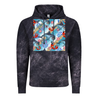 Cloud Black dolphin and crab seamless pattern Vintage Hoodie - BundleAndBundleShop