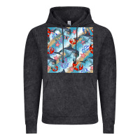 Dolphin And Crab Seamless Pattern Vintage Hoodie | Teevron