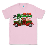 Bubblegum Pink merry christmas snowman and farm animals truck Classic Tee - Jasminsmagicworld