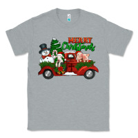 Heather Grey merry christmas snowman and farm animals truck Classic Tee - Jasminsmagicworld