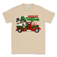Mushroom merry christmas snowman and farm animals truck Classic Tee - Jasminsmagicworld