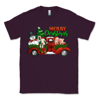 Plum merry christmas snowman and farm animals truck Classic Tee - Jasminsmagicworld