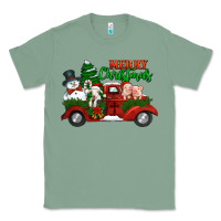 Sage merry christmas snowman and farm animals truck Classic Tee - Jasminsmagicworld