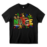 Black cinco de mayo nurse Heavy Core Tee - Zillion Design Studio
