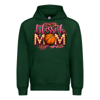 Forest Green blessed basketball mom lightbulb letters Urban Hoodie - OliviaCreatesArt