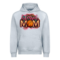 Heather Grey blessed basketball mom lightbulb letters Urban Hoodie - OliviaCreatesArt