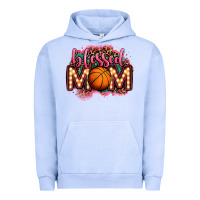 Pigment Grape Ice blessed basketball mom lightbulb letters Urban Hoodie - OliviaCreatesArt