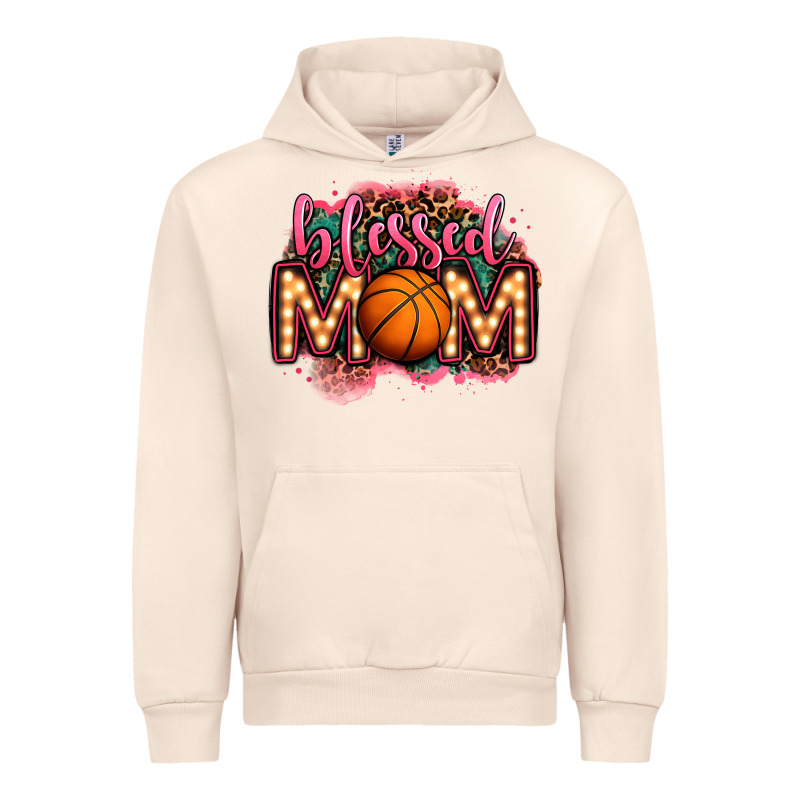 Blessed Basketball Mom Lightbulb Letters Urban Hoodie by OliviaCreatesArt | Teevron