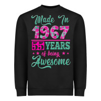 Black made in 1967, 55 years of being awesome Heavyweight Sweatshirt - Jasminsmagicworld