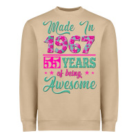Mushroom made in 1967, 55 years of being awesome Heavyweight Sweatshirt - Jasminsmagicworld